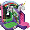 Springkussen Unicorn (Met Glijbaan)