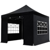 Easy-Up tent zwart 3x3 meter