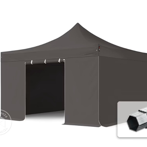 Easy up tent 4 x 4 grijs