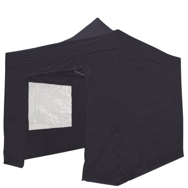 Easy Up Tent Zwart (3 x 3)